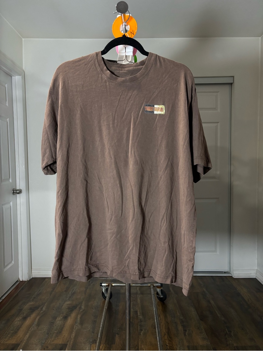Men's Short Sleeve Graphic Tee in Brown - Casual Everyday Shirt